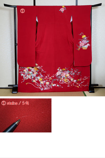 Long-sleeved kimono 6 items set / Furisode / FK#1-447
