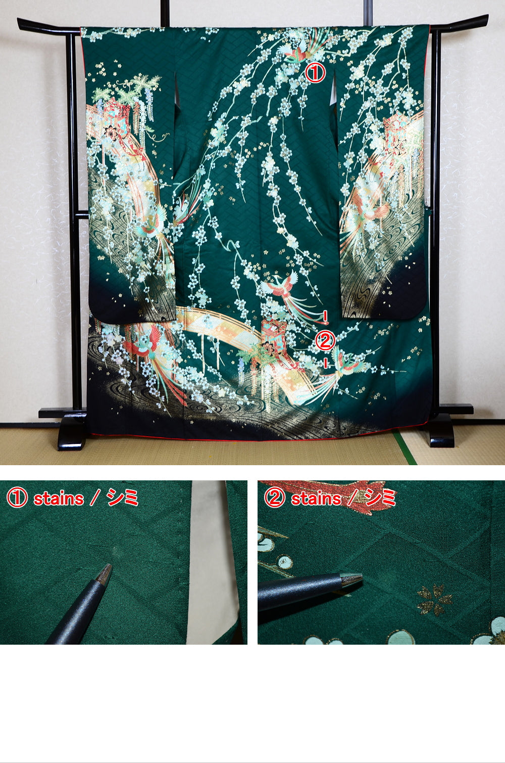 Long-sleeved kimono 6 items set / Furisode / FK#1-440