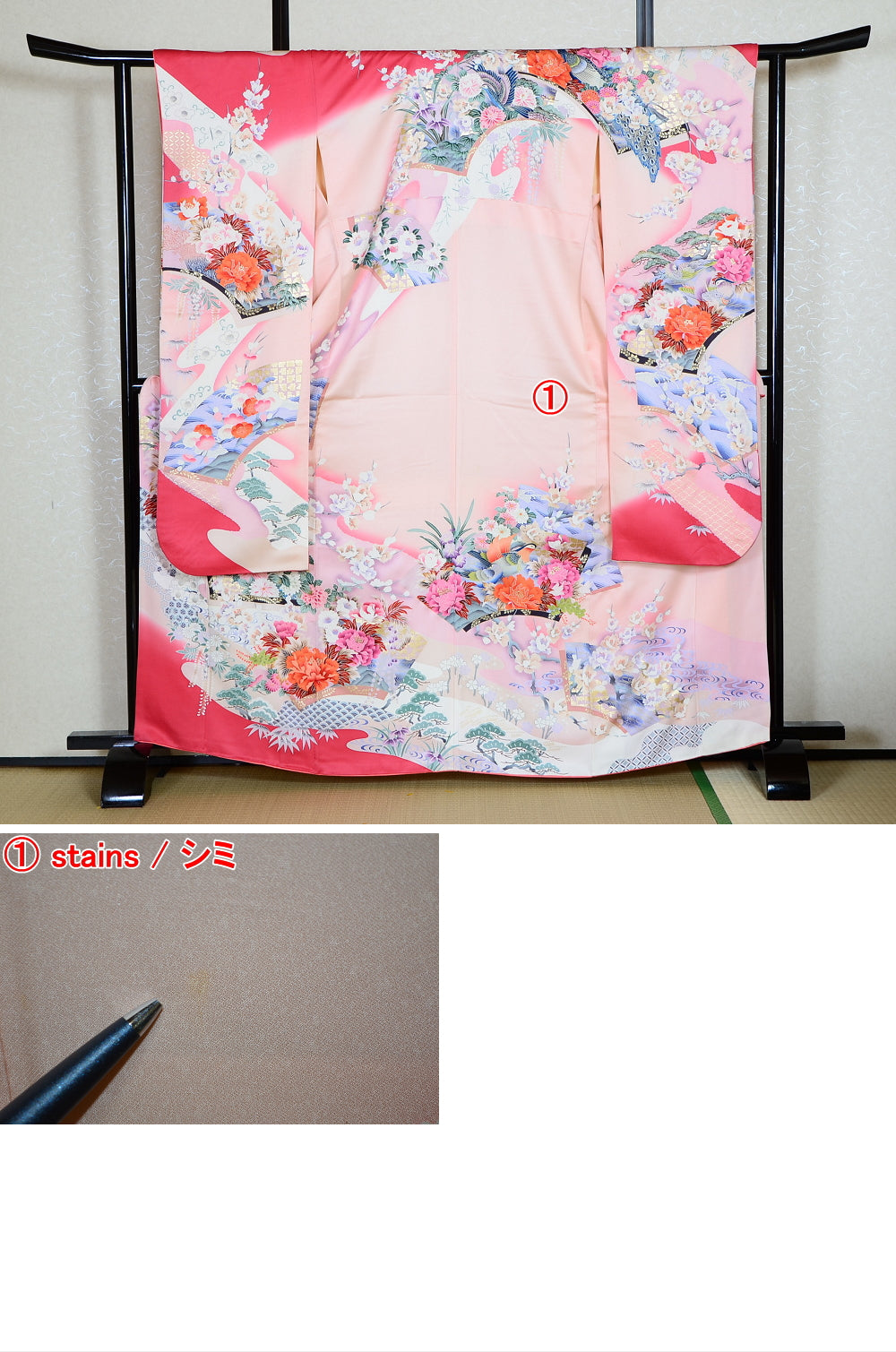 Long-sleeved kimono 6 items set / Furisode / FK#1193