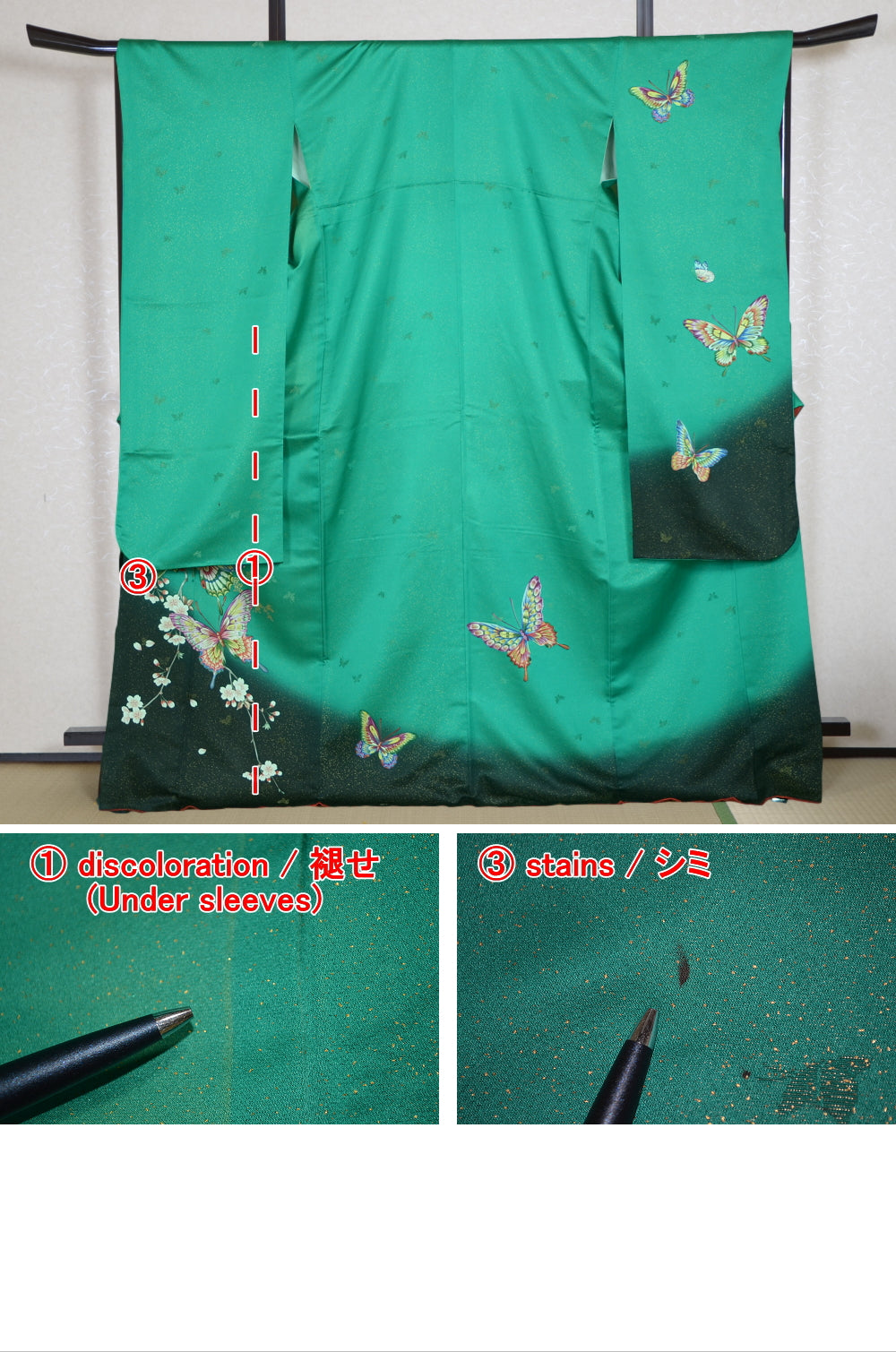 Long-sleeved kimono 6 items set / Furisode / FK#1-318