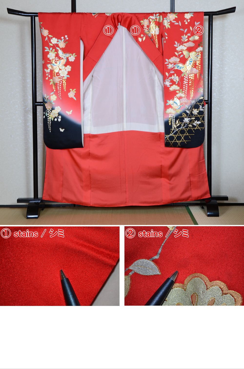 Long-sleeved kimono 6 items set / Furisode / FK#1-788
