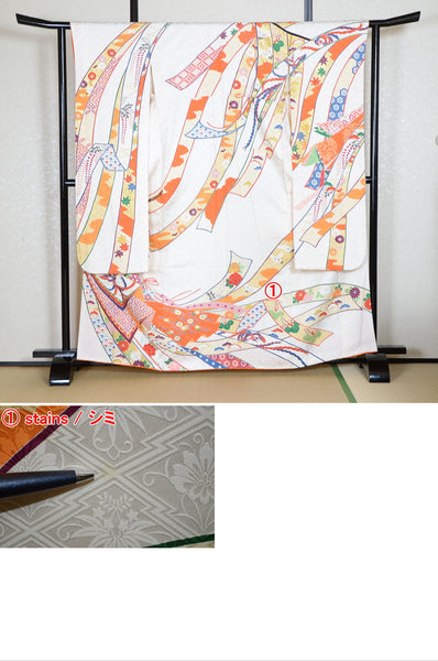 Long-sleeved kimono 6 items set / Furisode / FK#1-726