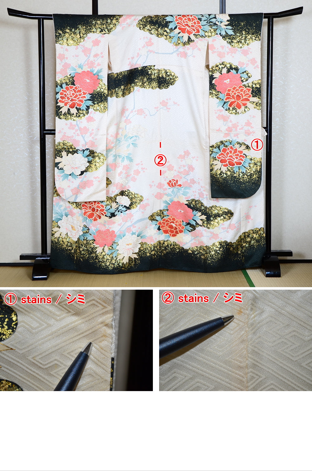 Long-sleeved kimono 6 items set / Furisode / FK#1-661