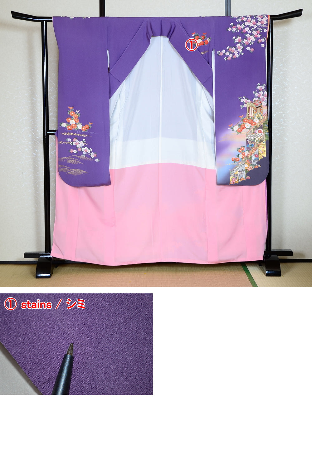 Long-sleeved kimono 6 items set / Furisode / FK#1-442