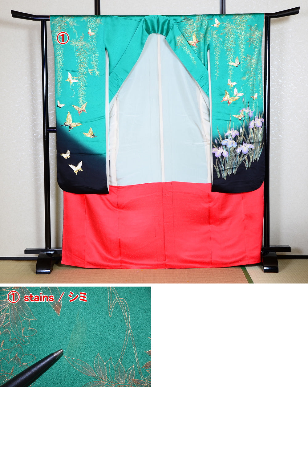 Long-sleeved kimono 6 items set / Furisode / FK#1131