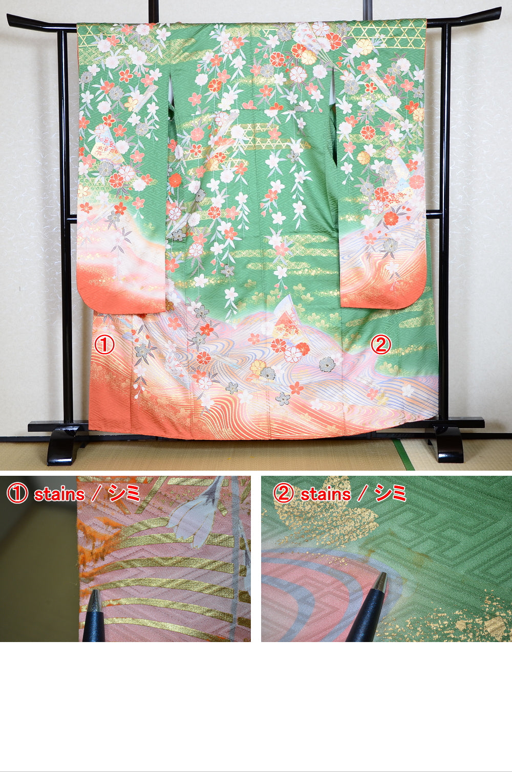 Long-sleeved kimono 6 items set / Furisode / FK#1-316
