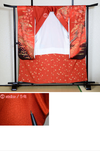 Long-sleeved kimono 6 items set / Furisode / FK#1-429
