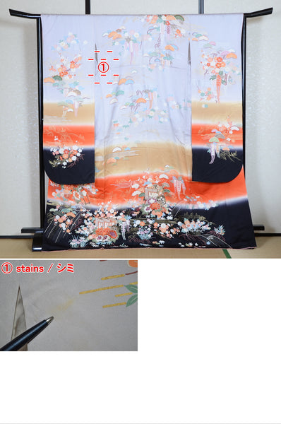 Long-sleeved kimono 6 items set / Furisode / FK#1-778