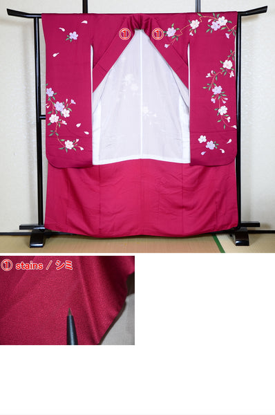 Long-sleeved kimono 6 items set / Furisode / FK#1082