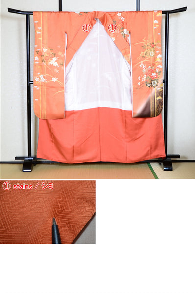 Long-sleeved kimono 6 items set / Furisode / FK#1-677