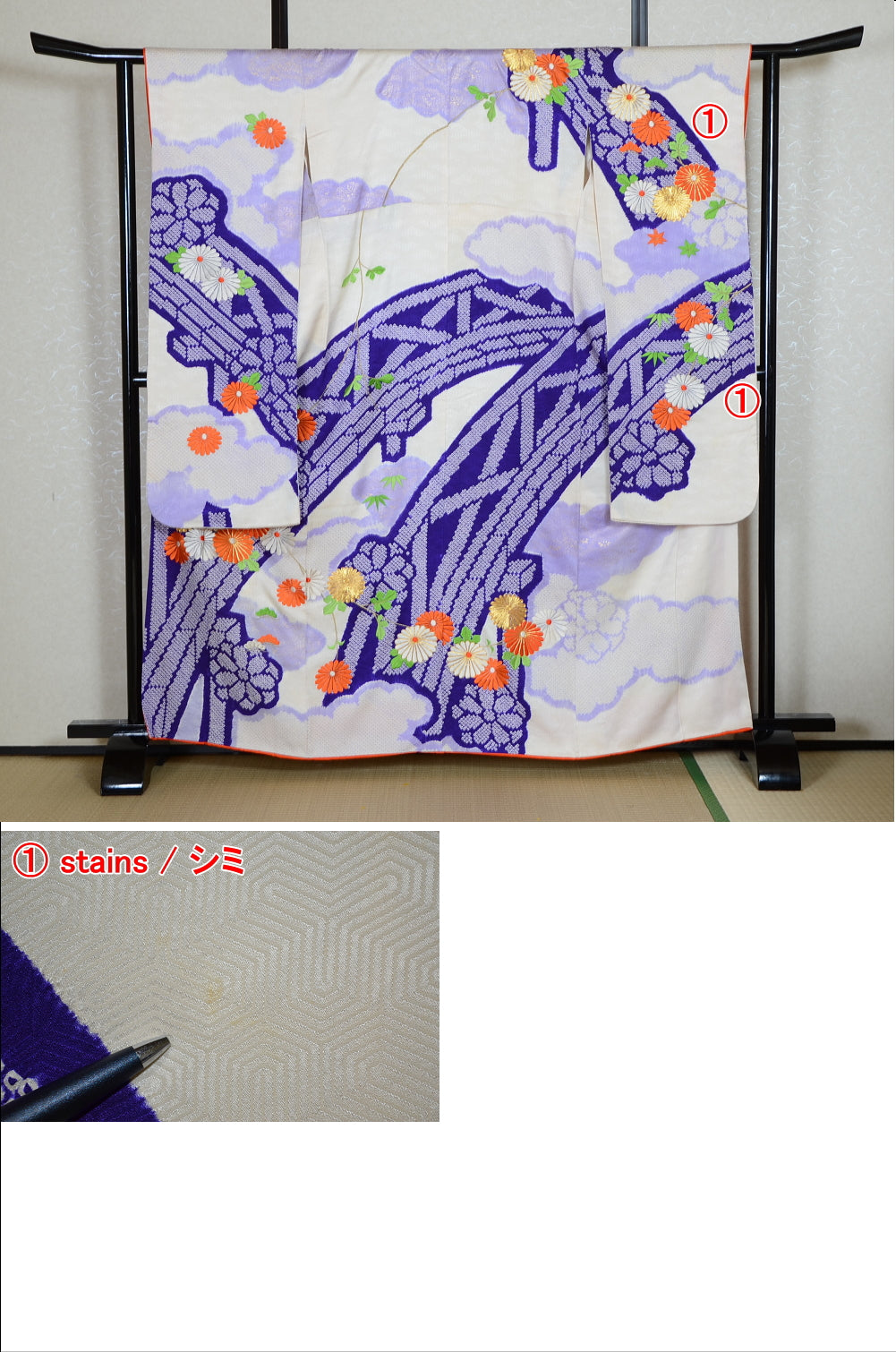 Long-sleeved kimono 6 items set / Furisode / FK#1-545