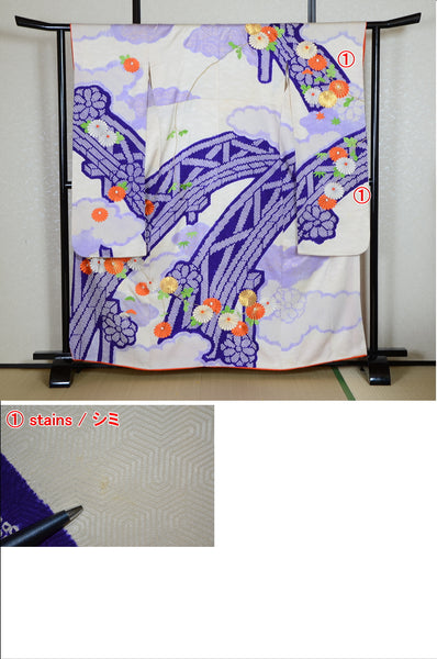 Long-sleeved kimono 6 items set / Furisode / FK#1-545