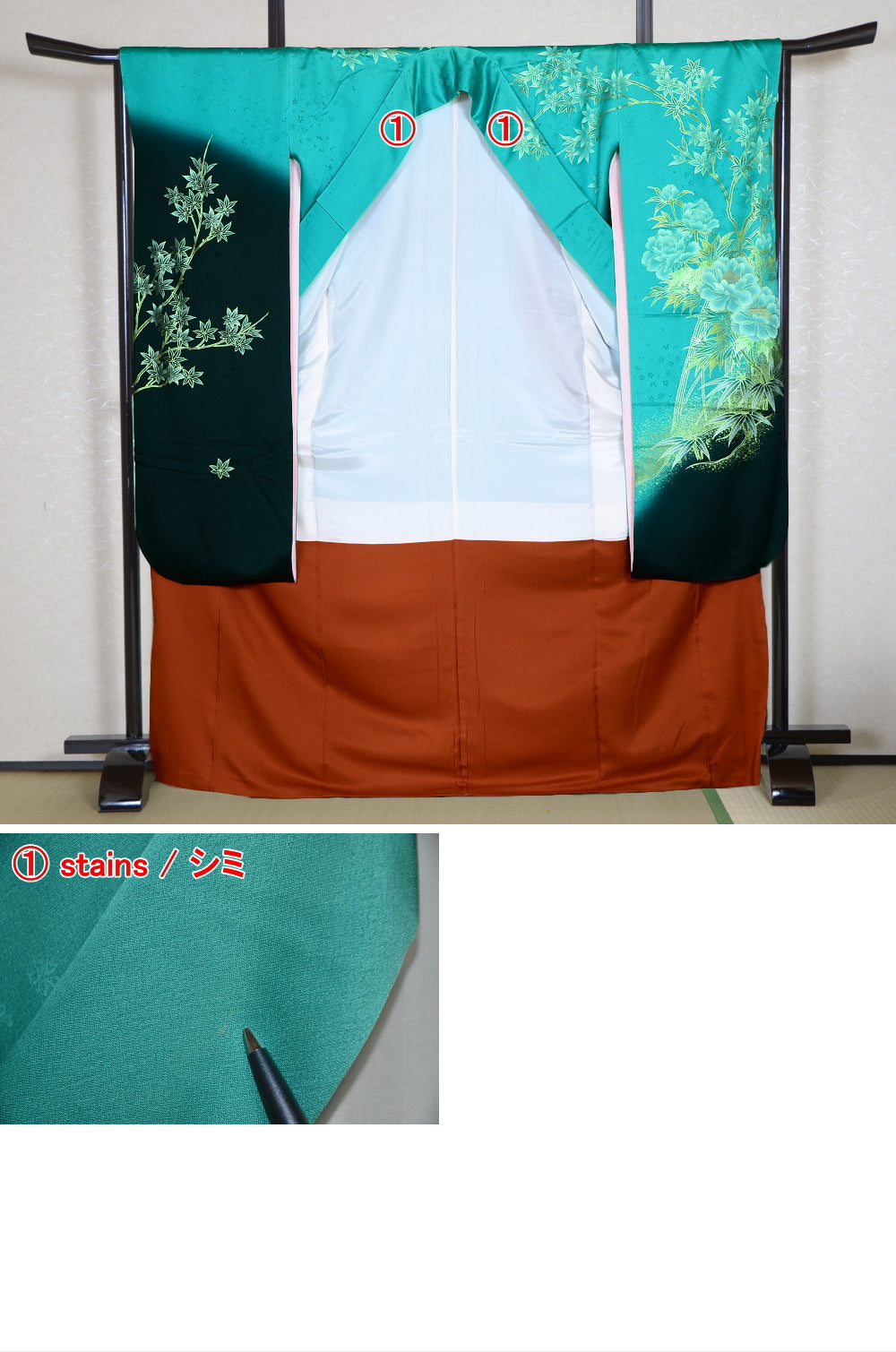 Long-sleeved kimono 6 items set / Furisode / FK#1059