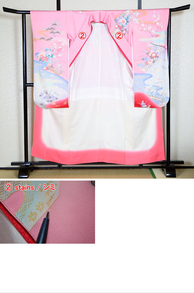 Long-sleeved kimono 6 items set / Furisode / FK#1-324