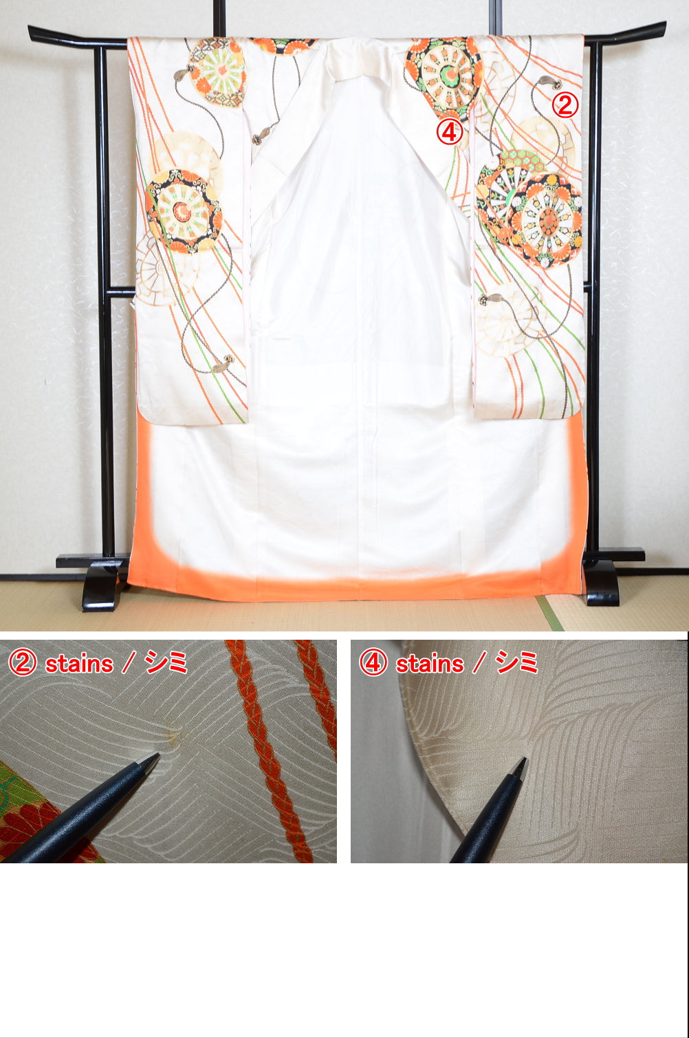 Long-sleeved kimono 6 items set / Furisode / FK#1-563