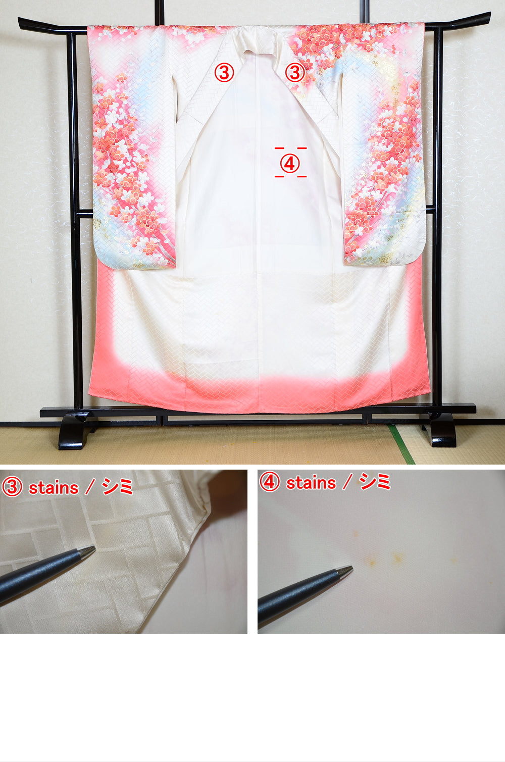 Long-sleeved kimono 6 items set / Furisode / FK#1130