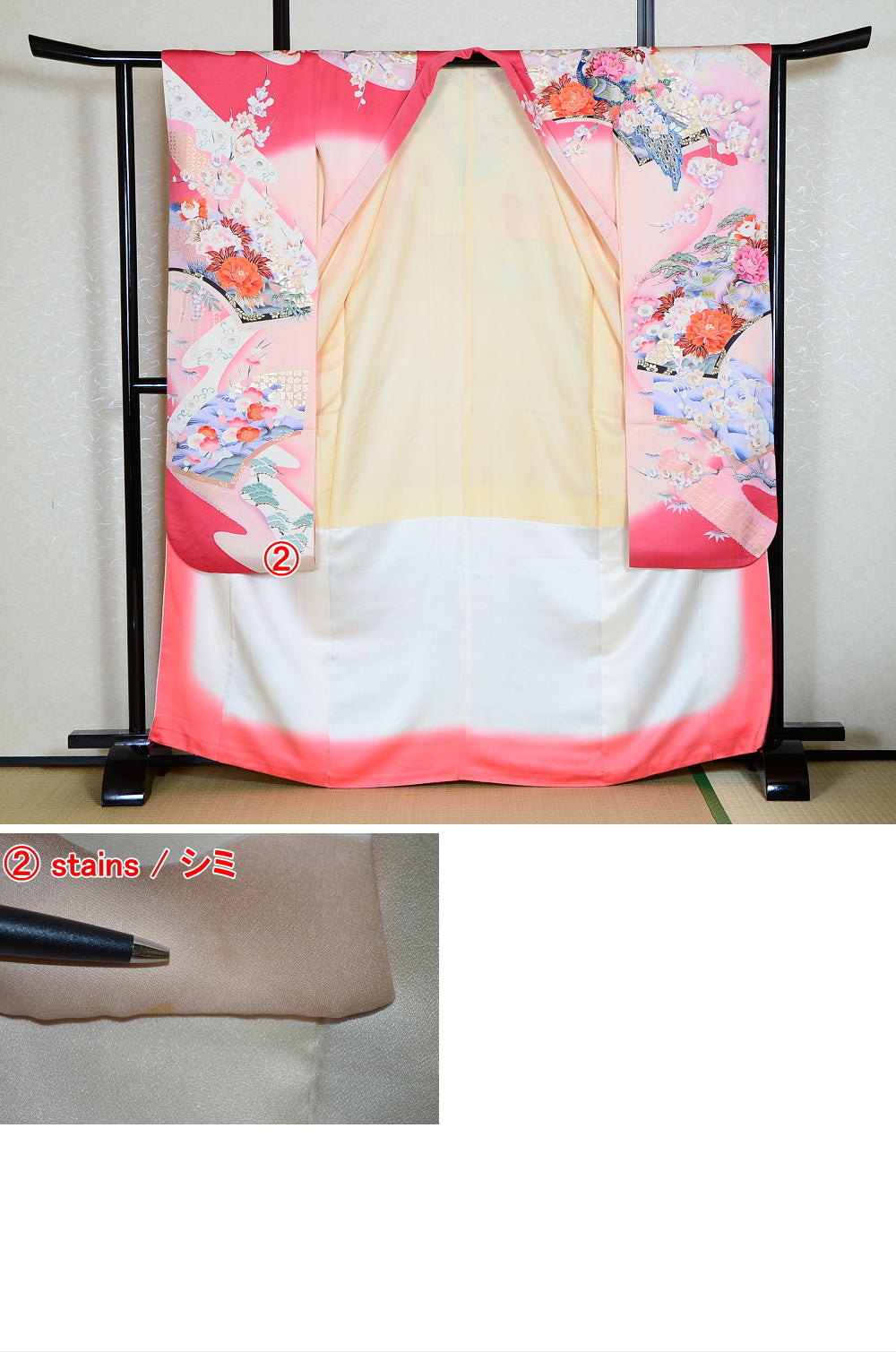 Long-sleeved kimono 6 items set / Furisode / FK#1193