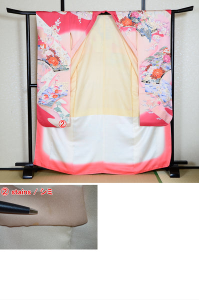 Long-sleeved kimono 6 items set / Furisode / FK#1193