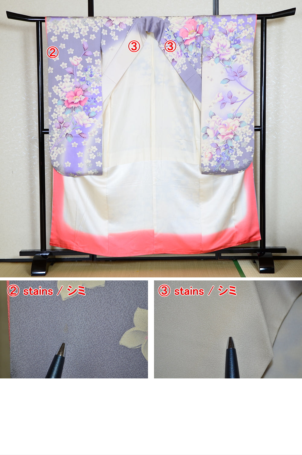 Long-sleeved kimono 6 items set / Furisode / FK#1-244