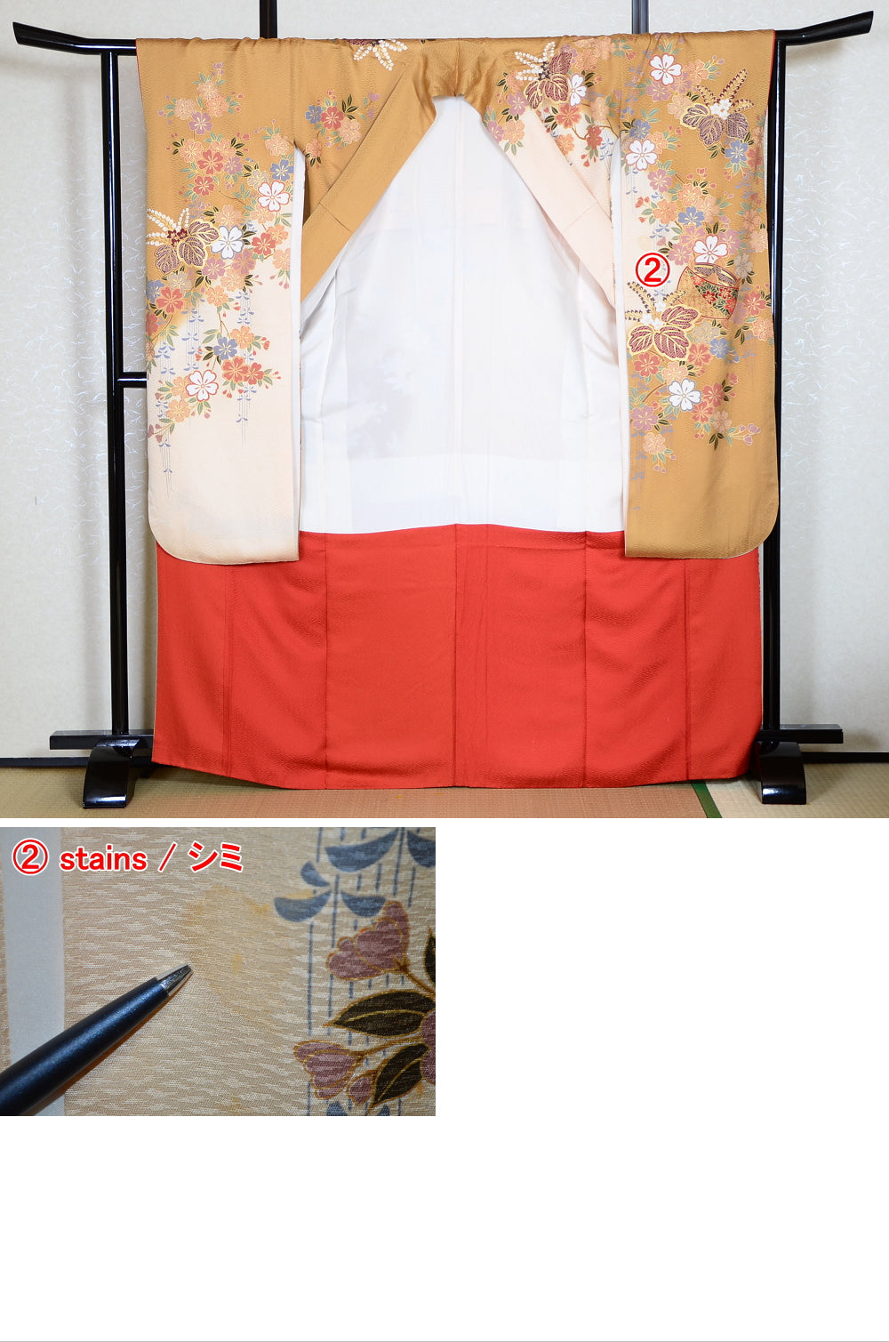 Long-sleeved kimono 6 items set / Furisode / FK#1-321