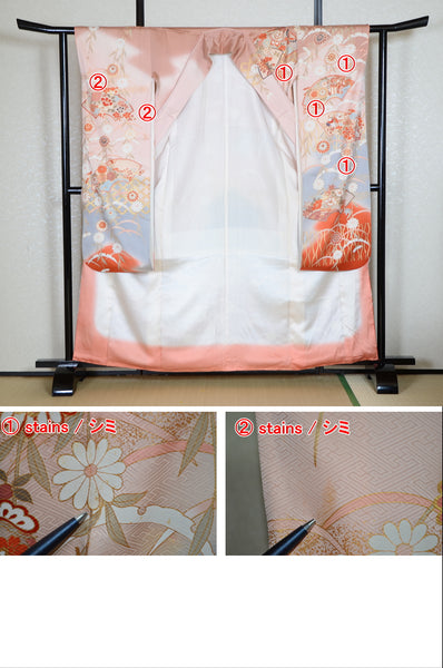 Long-sleeved kimono 6 items set / Furisode / FK#1-539