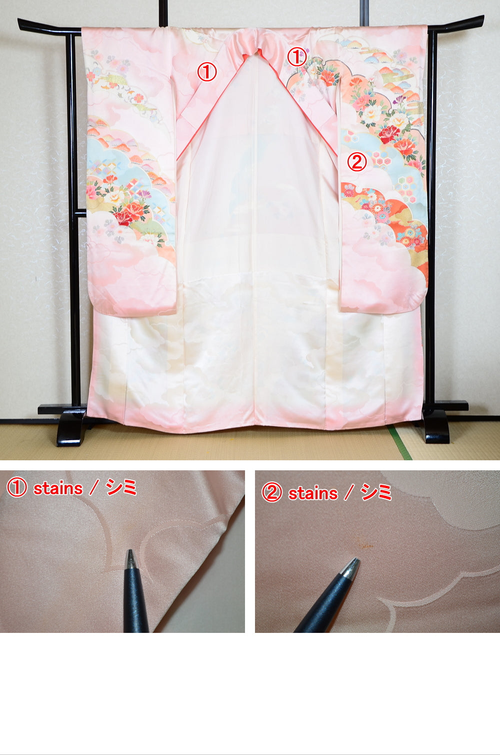 Long-sleeved kimono 6 items set / Furisode / FK#1-441