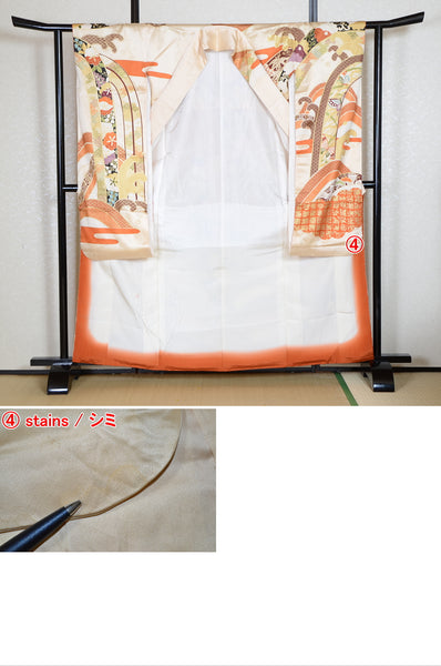 Long-sleeved kimono 6 items set / Furisode / FK#1-741