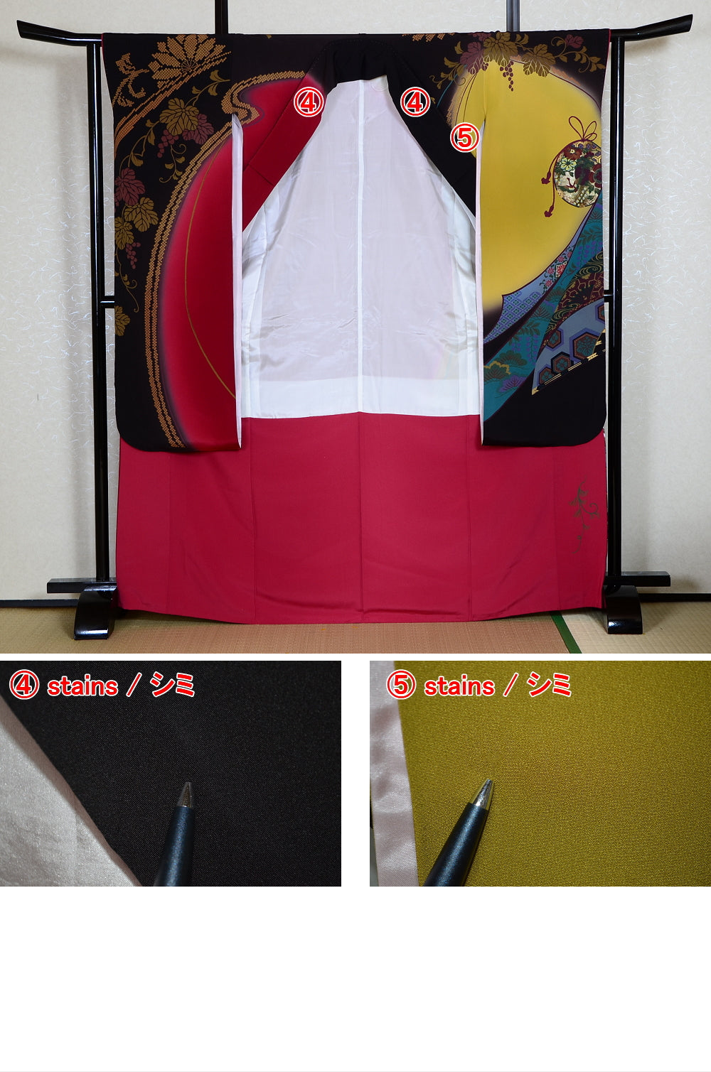 Long-sleeved kimono 6 items set / Furisode / FK#1-228