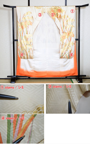 Long-sleeved kimono 6 items set / Furisode / FK#1080