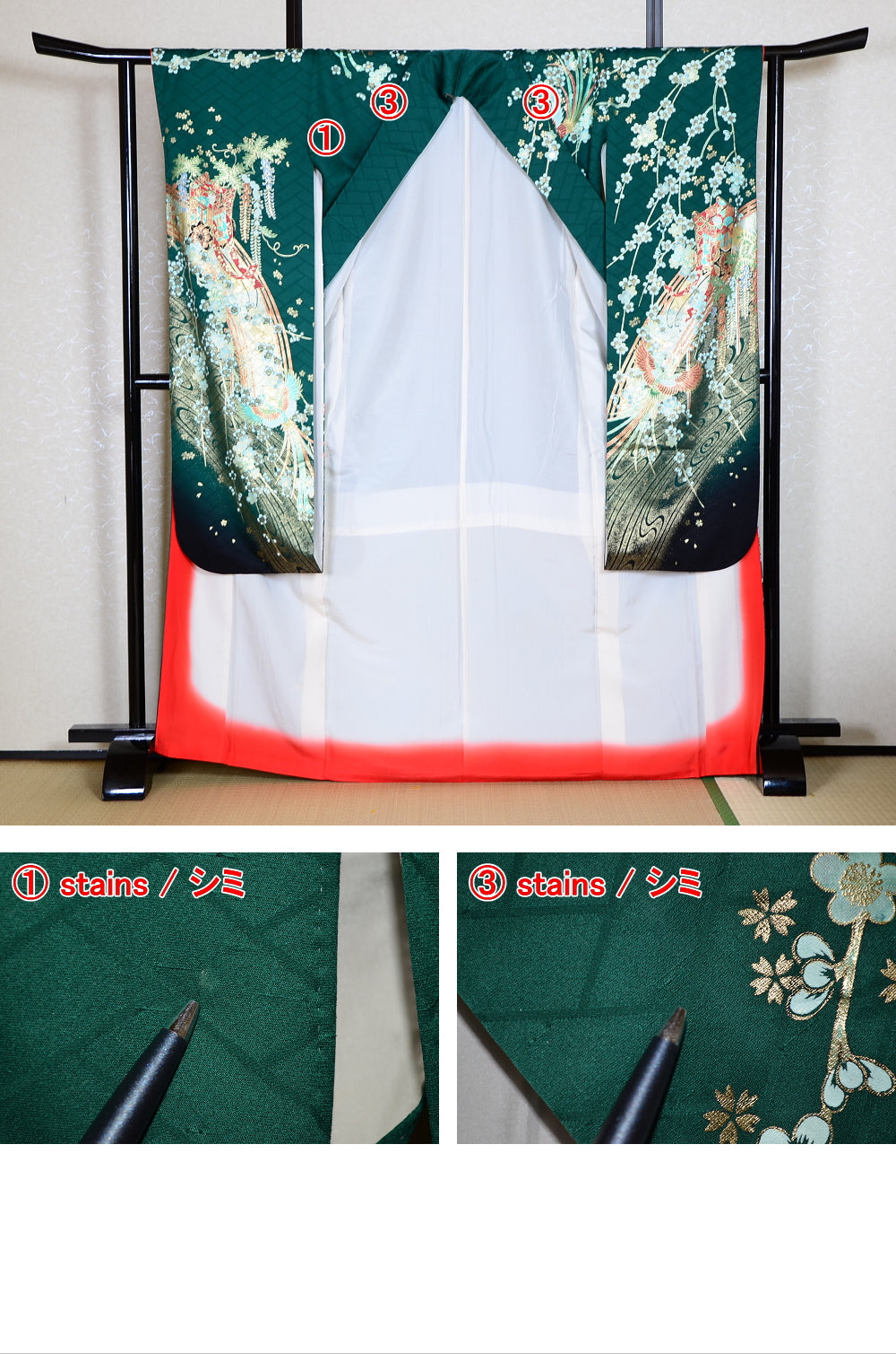 Long-sleeved kimono 6 items set / Furisode / FK#1-440
