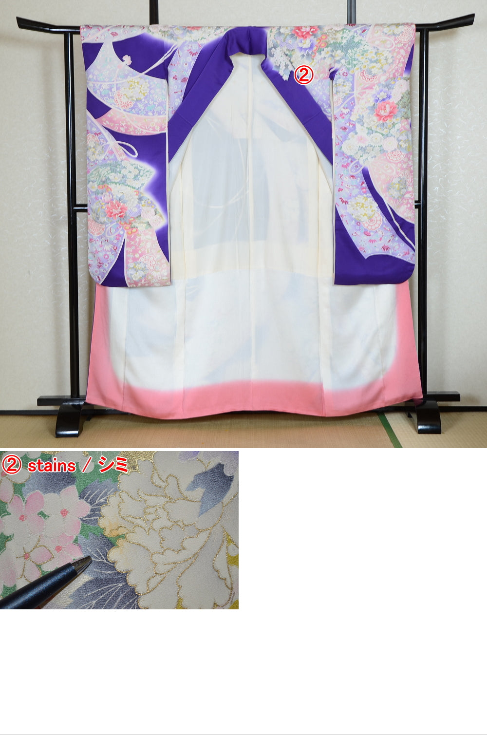 Long-sleeved kimono 6 items set / Furisode / FK#1-762