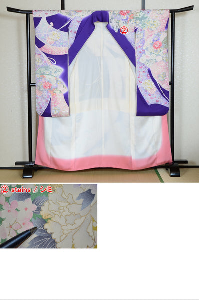 Long-sleeved kimono 6 items set / Furisode / FK#1-762