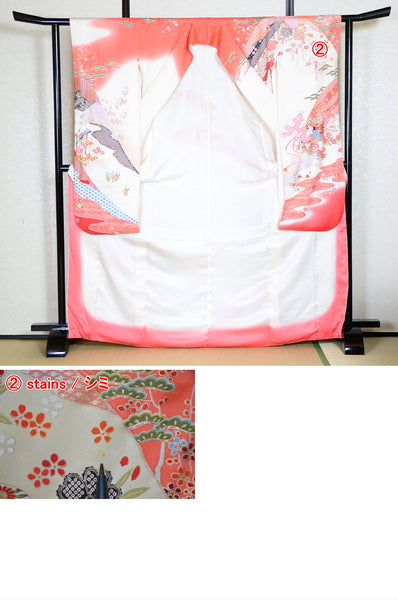 Long-sleeved kimono 6 items set / Furisode / FK#1057
