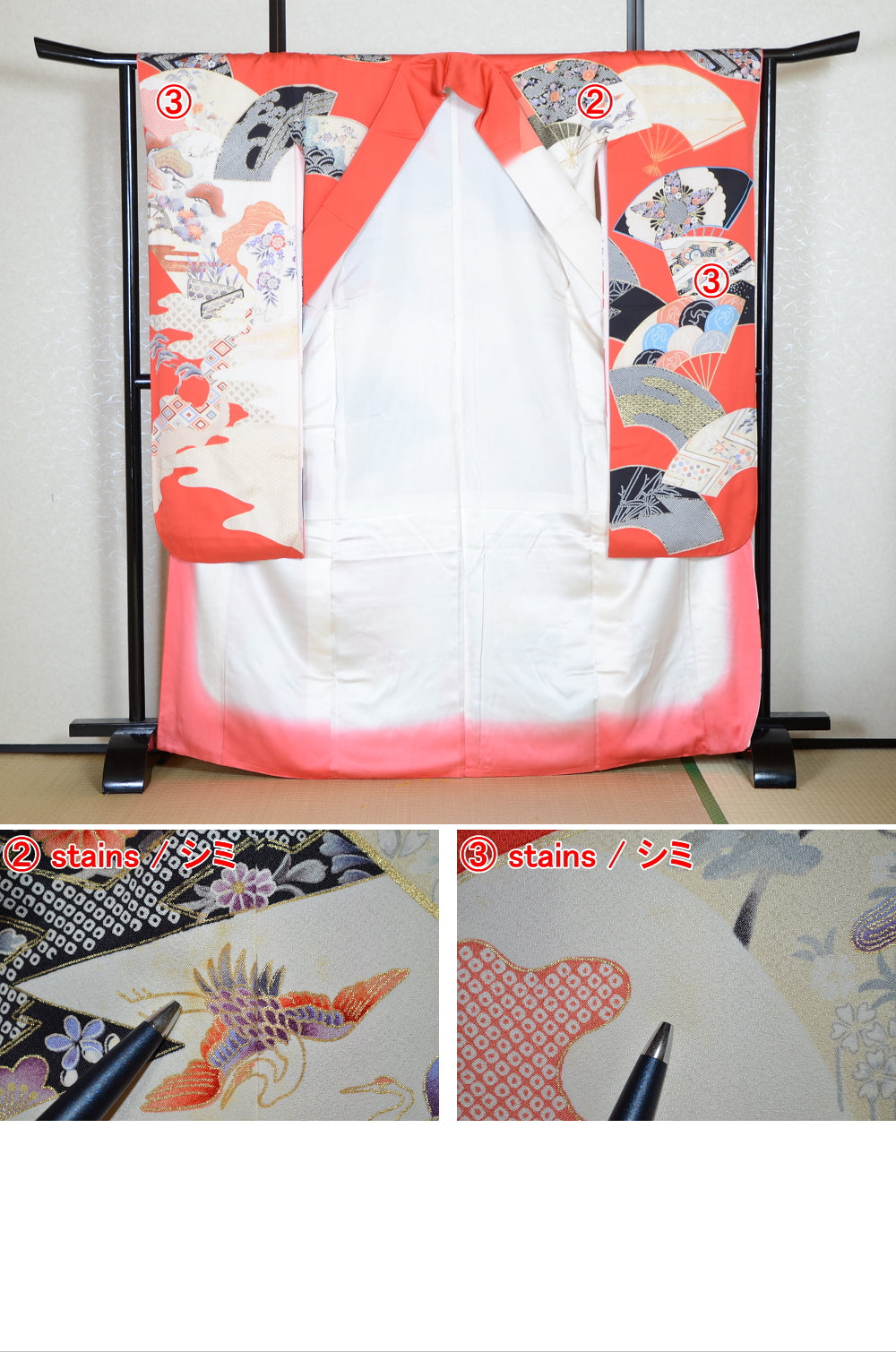 Long-sleeved kimono 6 items set / Furisode / FK#1-815