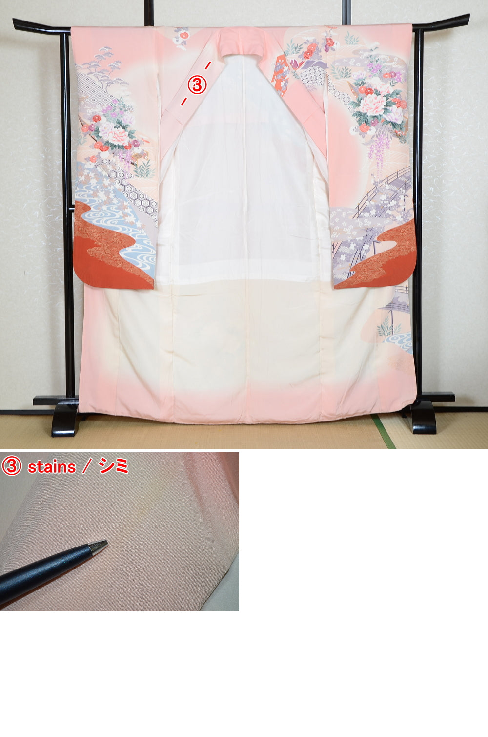 Long-sleeved kimono 6 items set / Furisode / FK#1-742