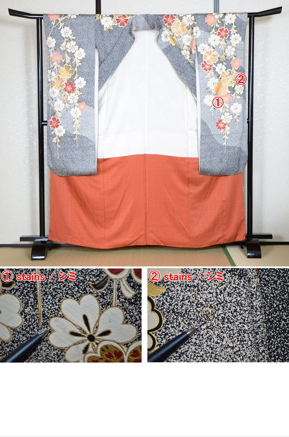 Long-sleeved kimono 6 items set / Furisode / FK#1-692
