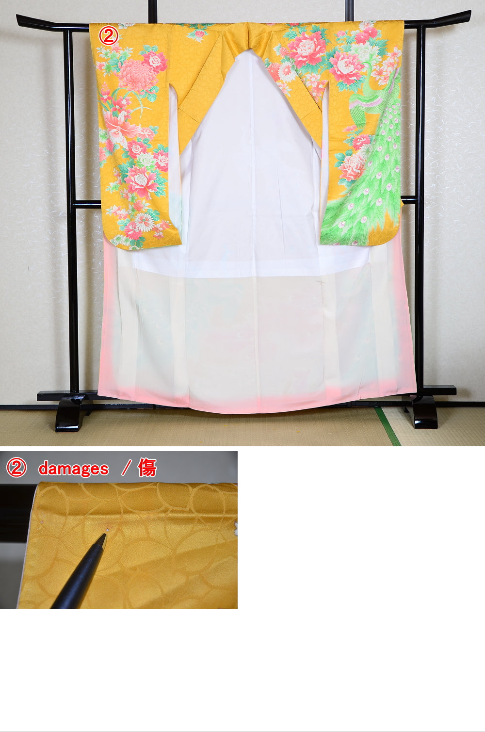 Long-sleeved kimono 6 items set / Furisode / FK#938
