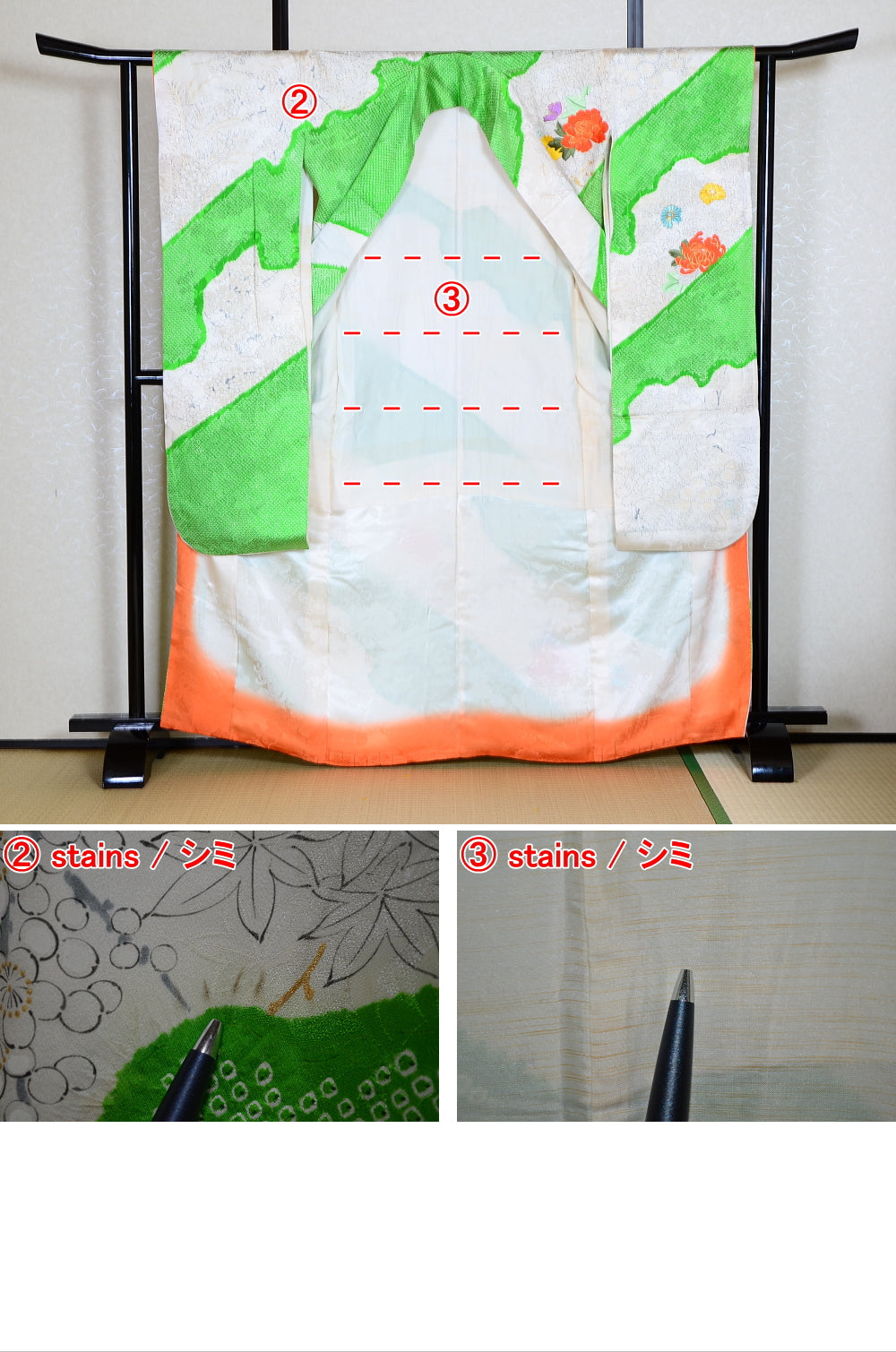 Long-sleeved kimono / Furisode / FK#1-652