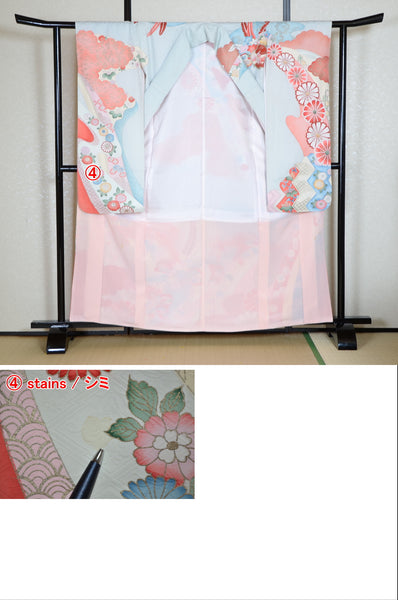 Long-sleeved kimono 6 items set / Furisode / FK#1-558