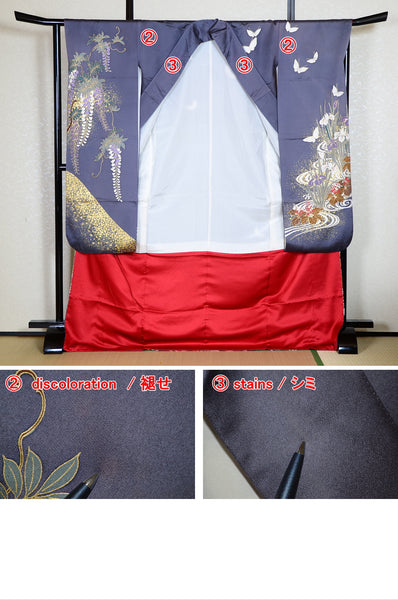 Long-sleeved kimono 6 items set / Furisode / FK#1-392