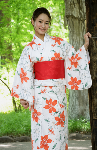 Japanese yukata kimono / D #180