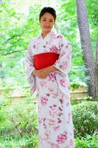 Japanese yukata kimono / H #568