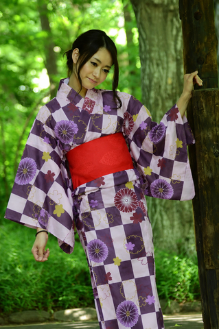 Japanese yukata kimono / H #574