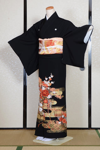 Japanese kimono. kimono for women. kimono female. black formal kimono. Japanese women obi belt. Tradiitonal obi. kimono belt. pre-tied obi. Obi age. Obi jime. kimono accessories.