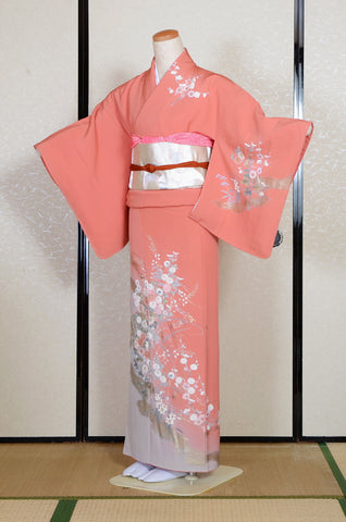Japanese kimono. kimono for women. kimono female. houmongi kimono. tsukesage kimono.irotomesode.summer kimono.