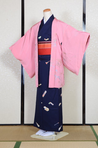 Japanese kimono. kimono for women. kimono female. komon kimono. muji kimono.tsumugi kimono.