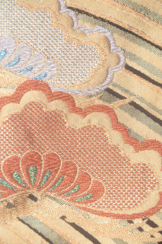 Obi belt. Japanese women obi belt. Tradiitonal obi. kimono belt. pre-tied obi.