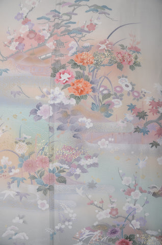 Japanese kimono. kimono for women. kimono female. houmongi kimono. tsukesage kimono.irotomesode.summer kimono.