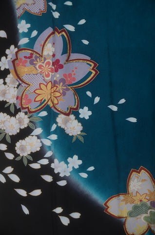 Furisode kimono. Long sleeved kimono. Japanese kimono. Japanese women obi belt. Tradiitonal obi. pre-tied obi. Obi age. Obi jime. kimono accessories.