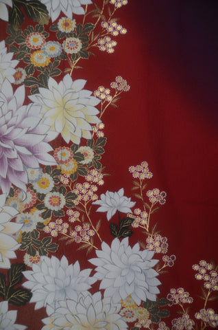 Long-sleeved kimono 6 items set / Furisode / FK#2-323